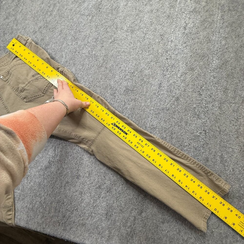 Kuhl 5-Pocket Pants Men 34 x 29* Beige Khaki Free Kanvus Jean Stretch Gusseted - Picture 12 of 16